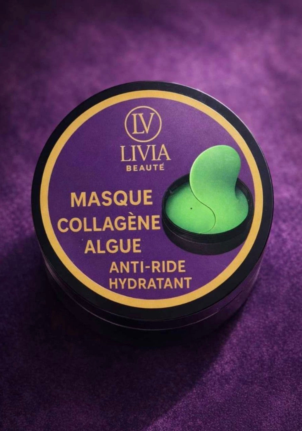 Masque pour les yeux au collagène & algues. Hydratation intense